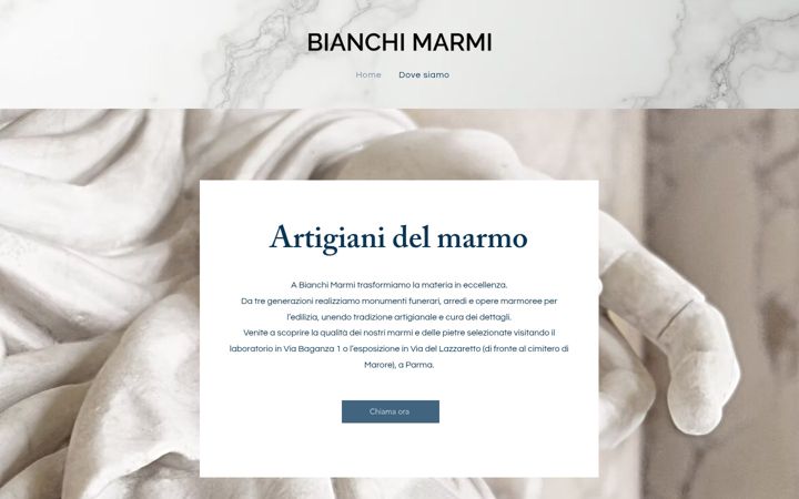Captura de pantalla de bianchimarmi.com