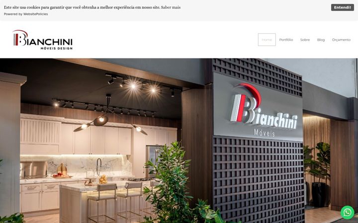 Screenshot of bianchinimoveis.com.br