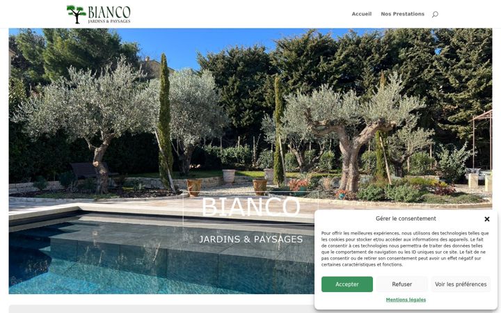 Screenshot of biancojardinsetpaysages.com