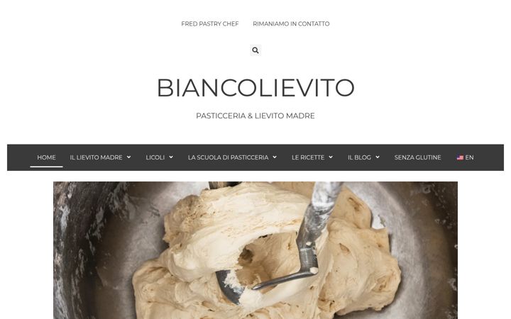 Screenshot of biancolievito.it