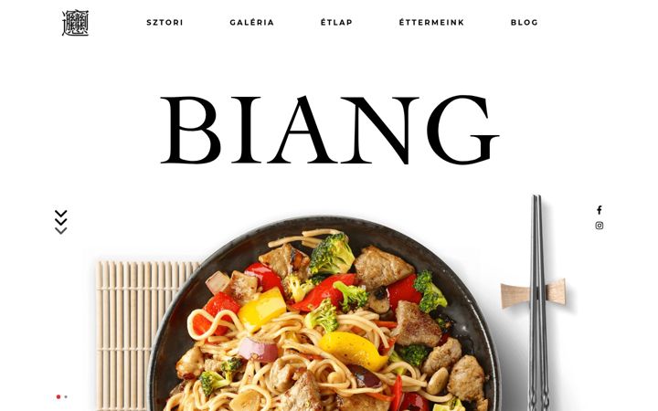 Screenshot of biang.hu