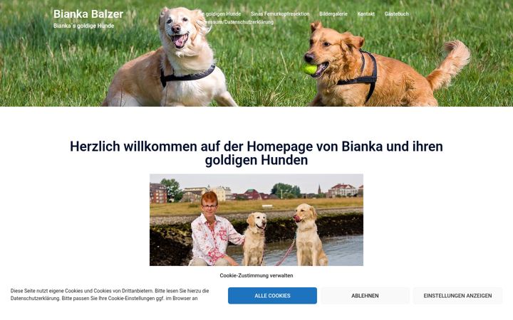 Skjámynd af bianka-balzer.de