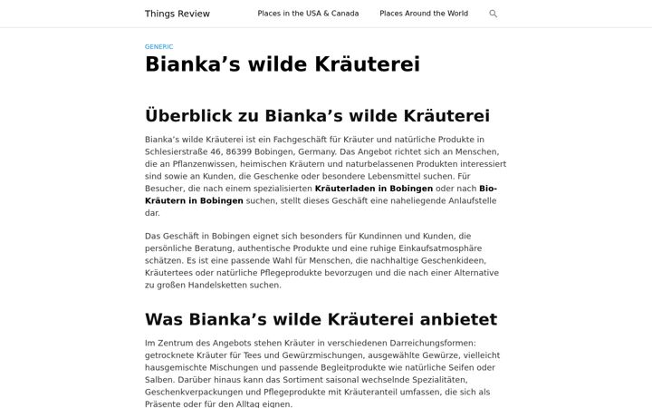 Screenshot of biankas-wilde-kraeuterei.de