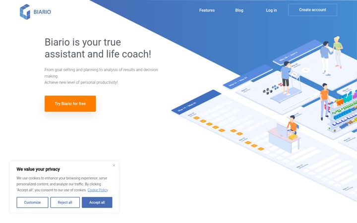 Screenshot of biario.com