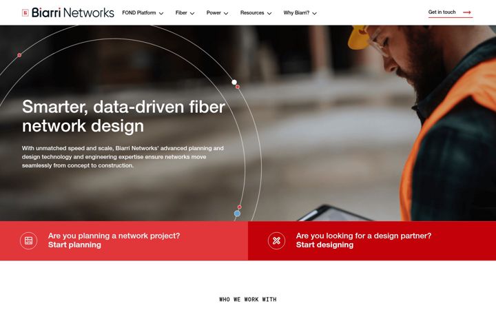 Screenshot of biarrinetworks.com