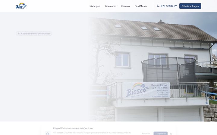 Screenshot of biasco-maler.ch