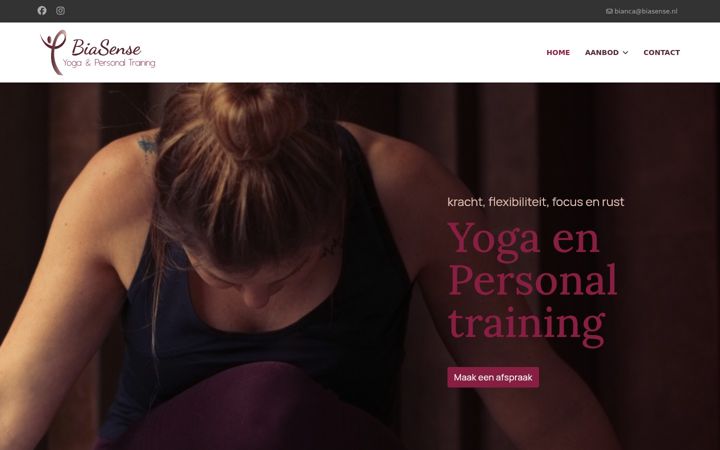Screenshot of biasense.nl