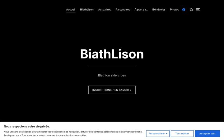 Screenshot of biathlison.fr