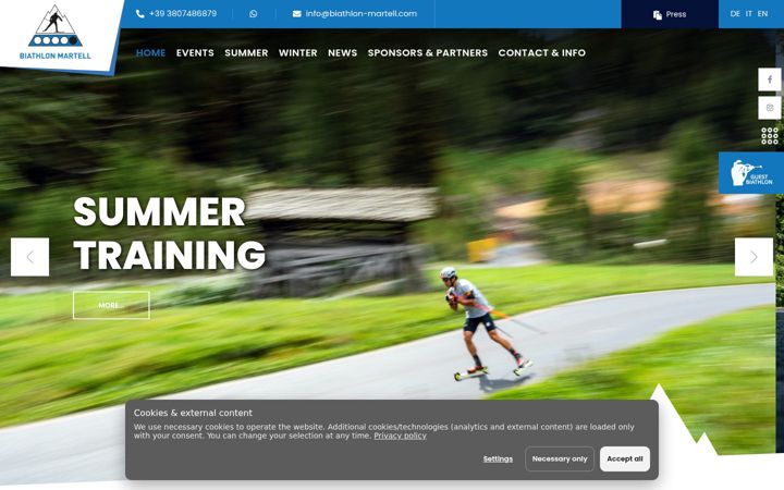 Screenshot of biathlon-martell.com