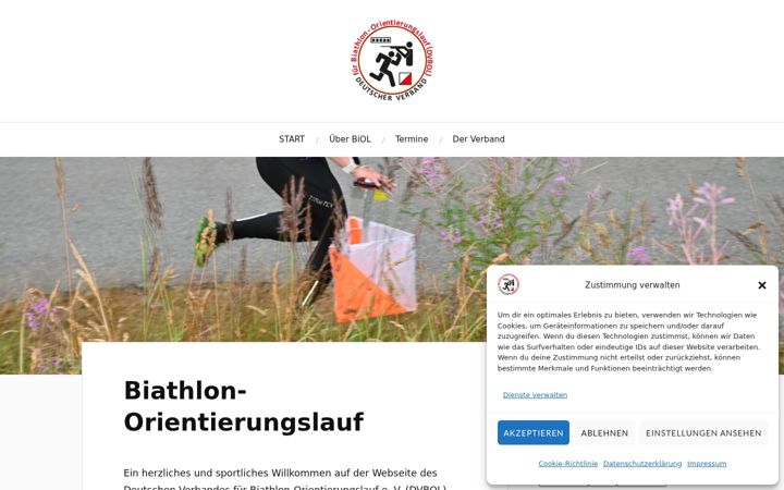 Skjermbilde av biathlon-ol.de