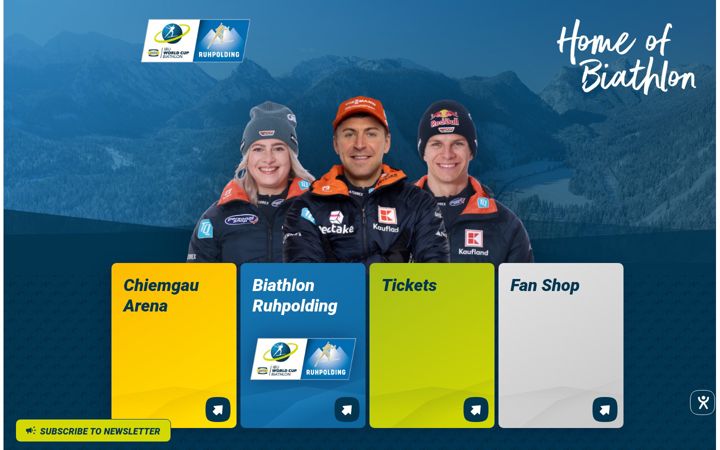 Skjermbilde av biathlon-ruhpolding.de