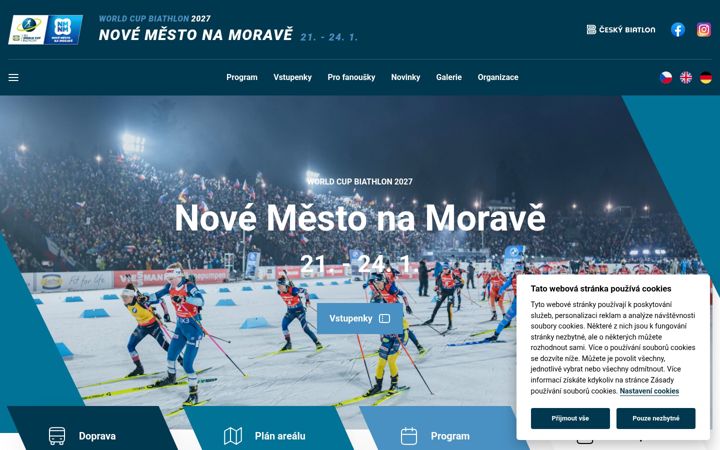 Screenshot of biathlonnmnm.cz