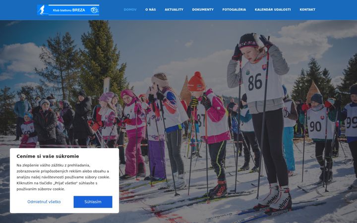 Screenshot of biatlonbreza.sk
