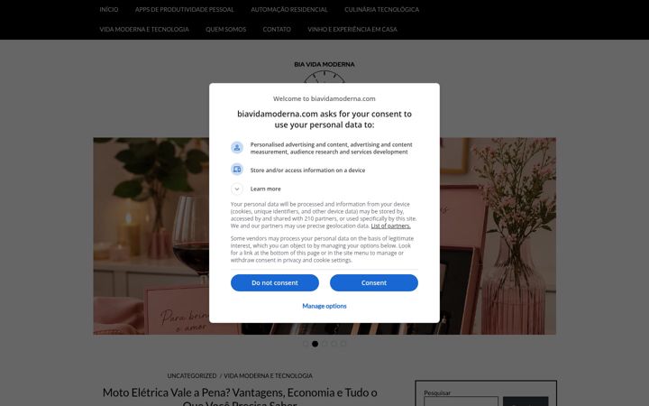 Screenshot of biavidamoderna.com