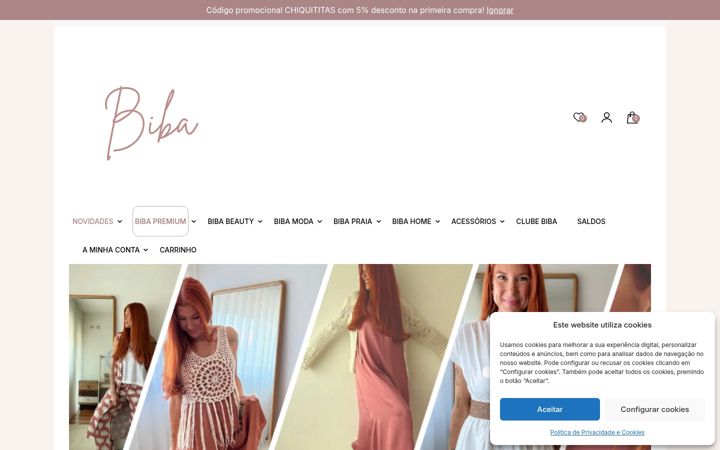 Screenshot of bibaconceptstore.pt