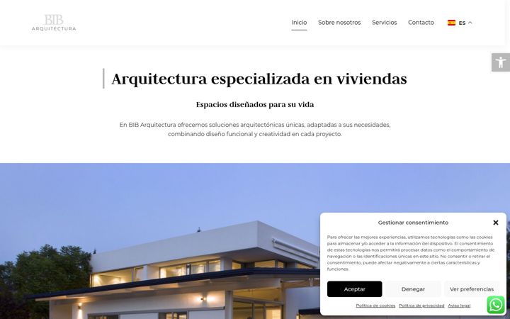 Screenshot of bibarquitectura.com