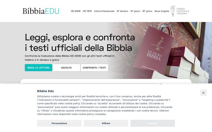 Screenshot of bibbiaedu.it