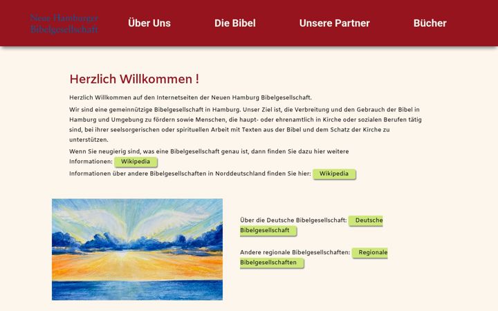 Skjermbilde av bibel-hamburg.de