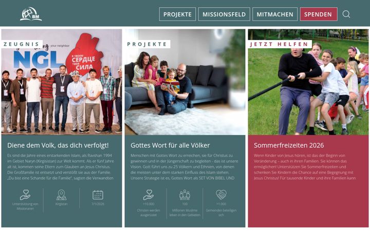 Screenshot of bibel-mission.de
