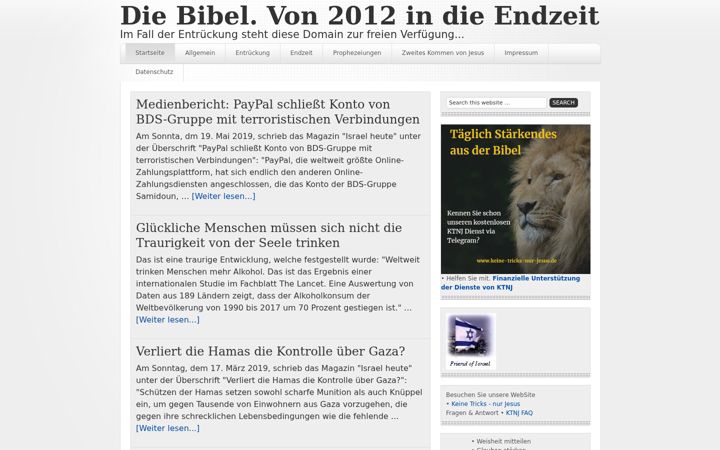 Screenshot of bibel-und-2012.de