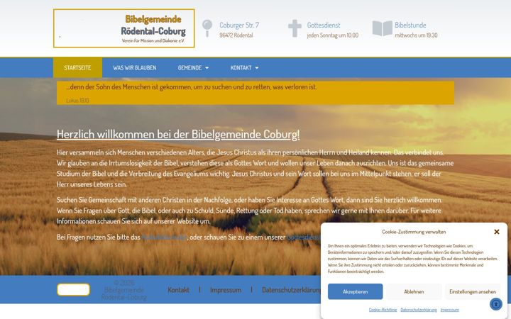 Skärmbild av bibelgemeinde-coburg.de