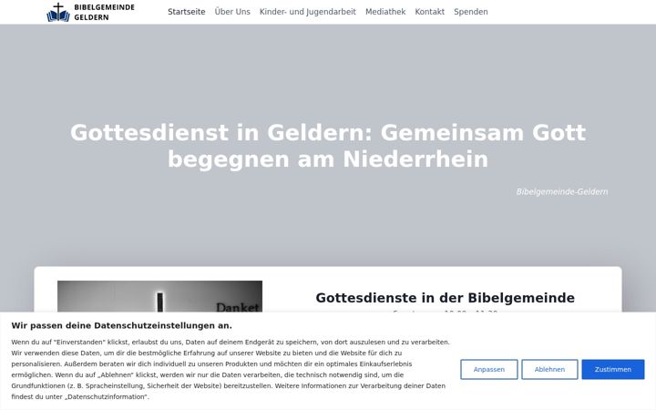 Skärmbild av bibelgemeinde-geldern.de