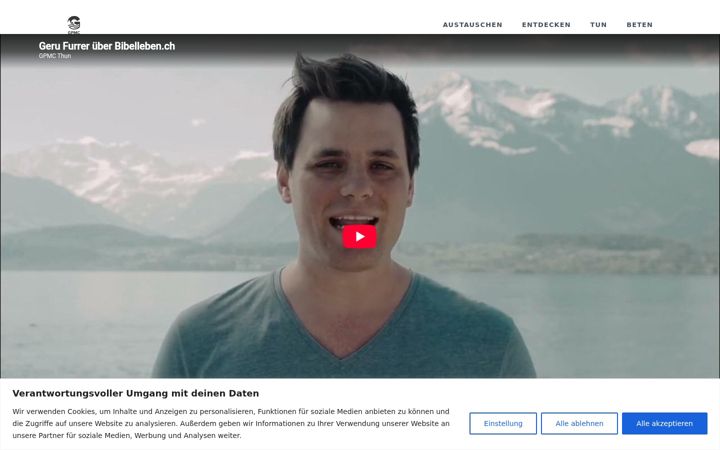 Screenshot of bibelleben.ch