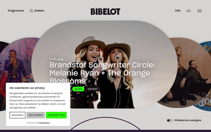 Screenshot of bibelot.net