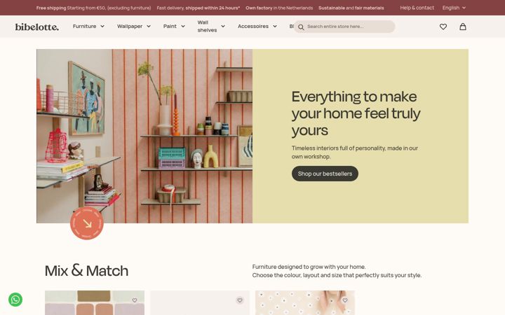Screenshot of bibelotte.com