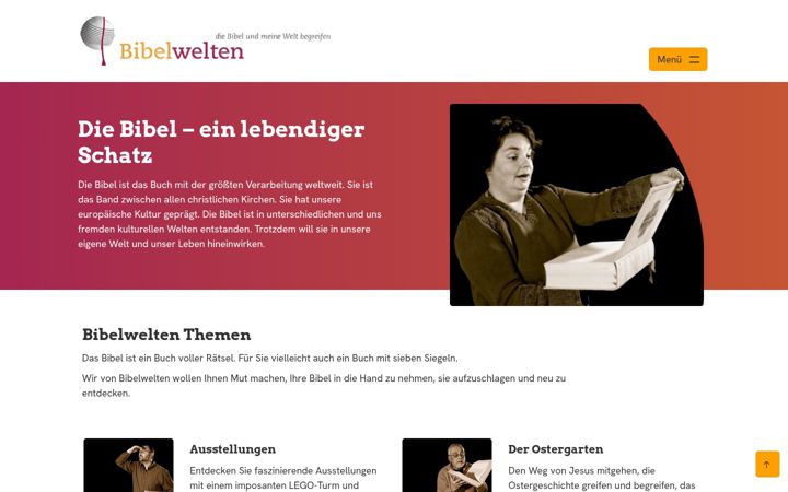 Screenshot of bibelwelten.de