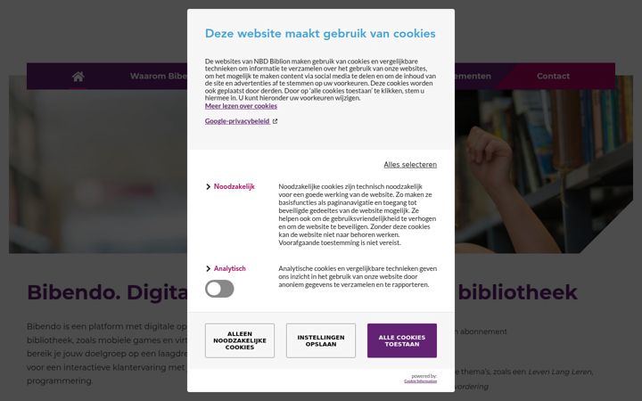 Ekrānuzņēmums no bibendo.nl