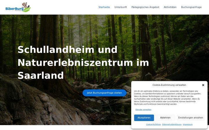 Ekraanipilt saidist biberburg-berschweiler.de