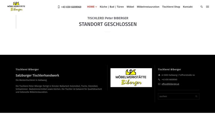 Screenshot of biberger.at