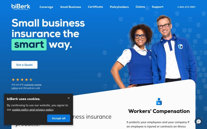 Screenshot of biberk.com