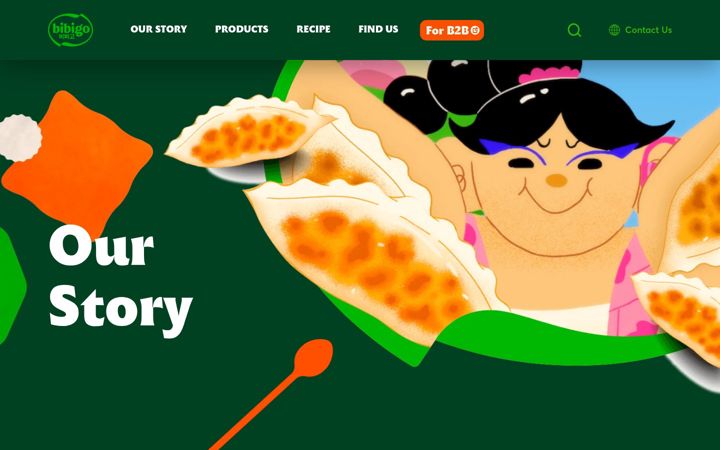 Screenshot of bibigo.co.uk