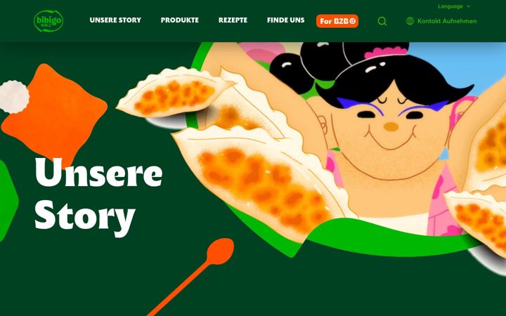 Screenshot of bibigo.eu