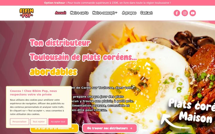 Screenshot of bibimpop.fr