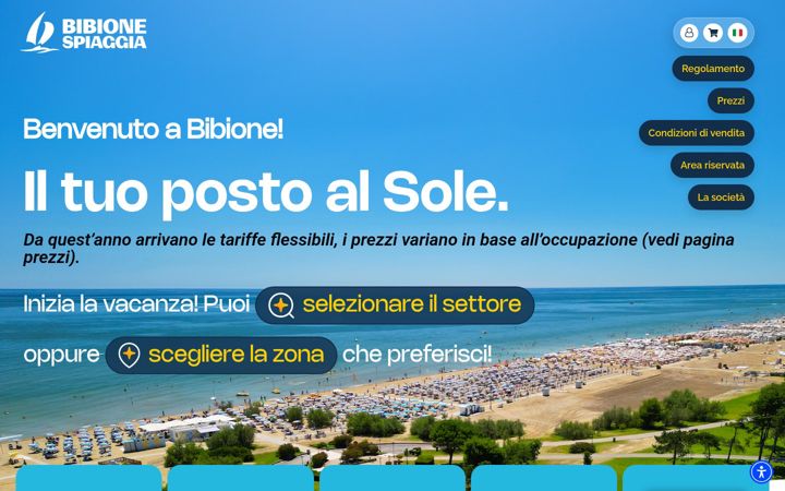 Screenshot of bibionespiaggiaonline.com