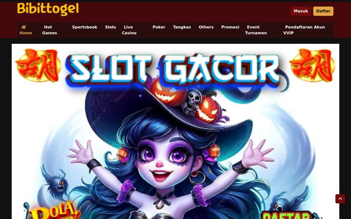 Screenshot of bibittogel.org