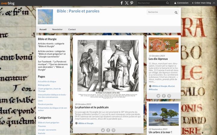 Screenshot of bible-parole-et-paroles.com