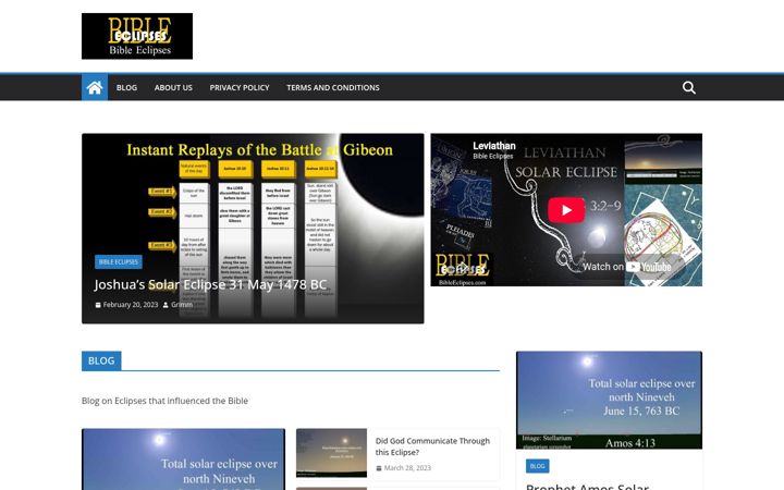 Screenshot of bibleeclipses.com