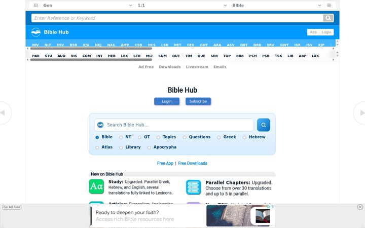 Snímek obrazovky biblehub.com
