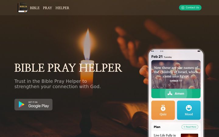 Screenshot of bibleinheart.com