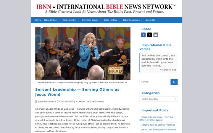 Screenshot von biblenews.net