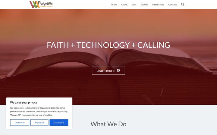 Screenshot of bibletechs.org