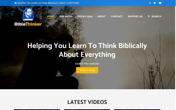 Screenshot of biblethinker.org