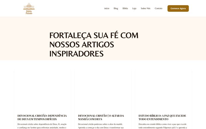 Екранна снимка на bibliafalada.com.br