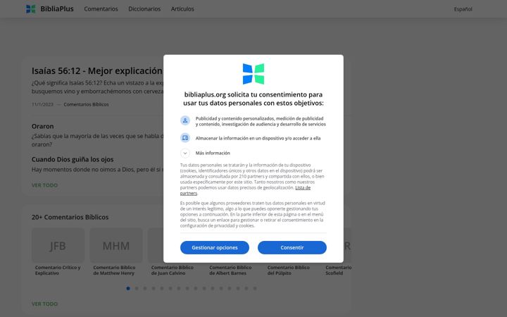 Screenshot of bibliaplus.org