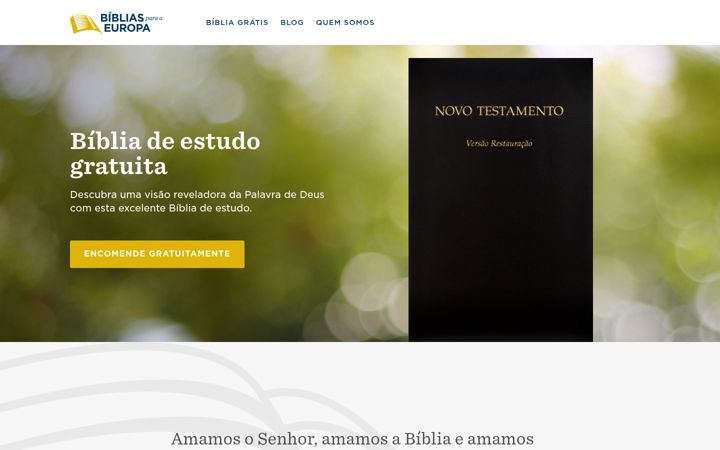Screenshot of bibliasparaaeuropa.org