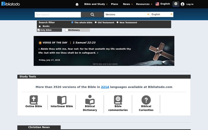 Screenshot of bibliatodo.com